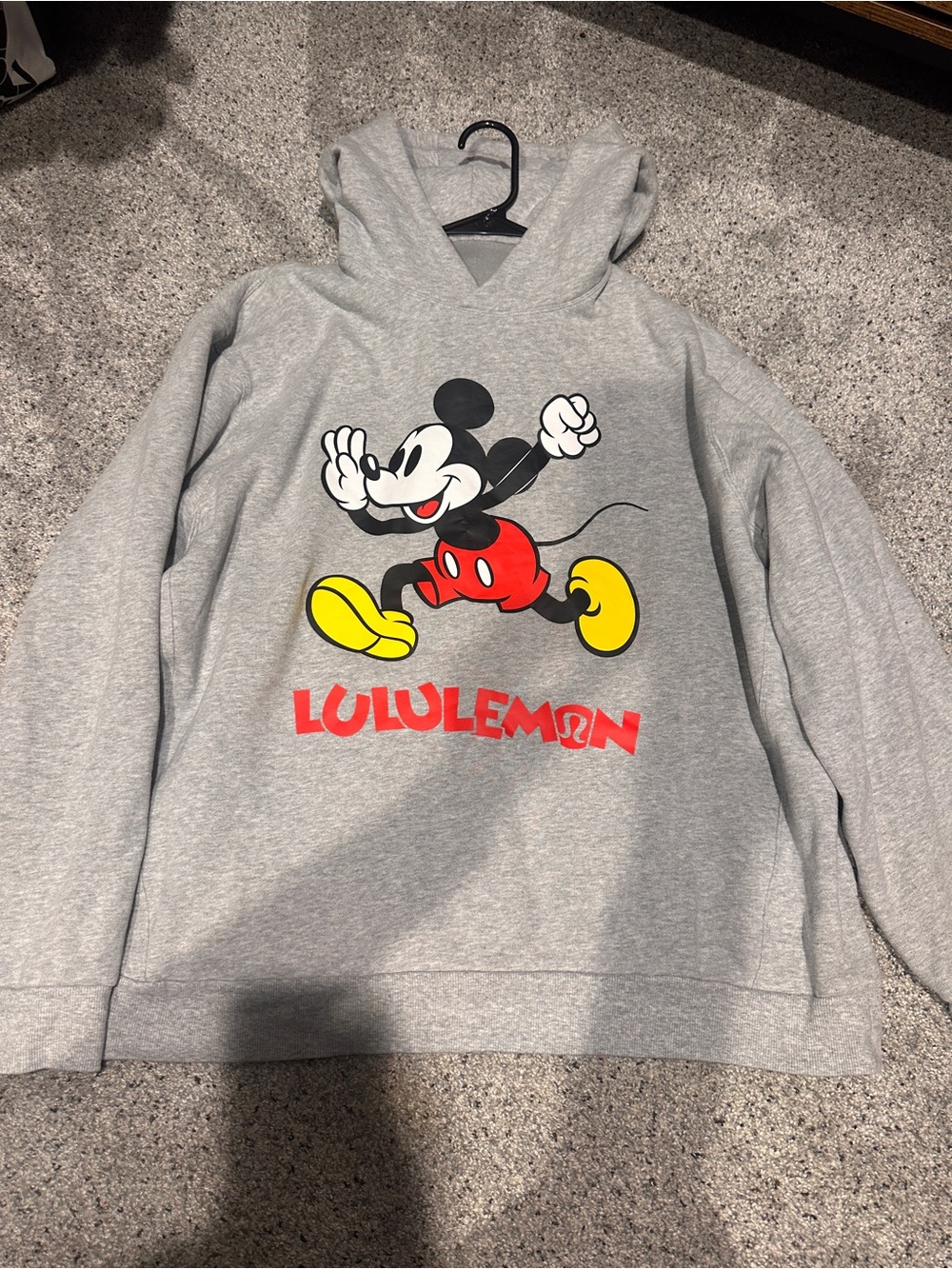 Lululemon x Disney Mickey Mouse Steady State Hoodie XL Heather Gray